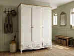 Шкаф "Леонтина (Leontina)" для одежды трехстворчатый с ящиками арт LT27KR/3 №5