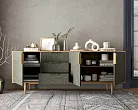 Комод "Лайн (Line)" удлиненный R25/browngrey №1