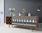 Комод "Бербер (Berber)" удлиненный с бутылочницей 19 принт арт BB15/Print_19 №4