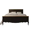 Кровать "Леонтина (Leontina)" в черном цвете 160x200 арт LT41/16BLK №1 в Москве