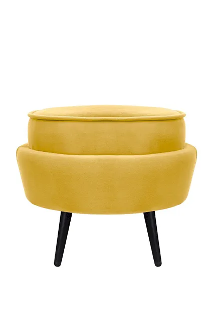 Пуф Pearl Adorn Yellow на черных ножках в Москве Пуф Pearl Adorn Yellow на черных ножках