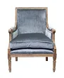 Классическое кресло Coolman Grey Velvet №0
