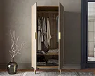 Шкаф малый двухстворчатый "Лайн (Line)" R24/beige №1