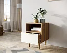 Тумбочка с нижним ящиком "Лайн (Line)" LN09/GR1/beige №1
