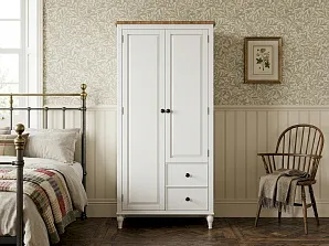 Шкаф двухстворчатый "Одри (Odri)" с двумя ящиками арт od2127S на заказ