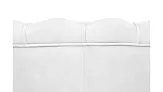 Низкое кресло ракушка Pearl White на черных ножках №4 в Москве