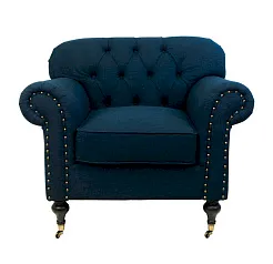 стильное Классическое кресло Kavita Dark Blue