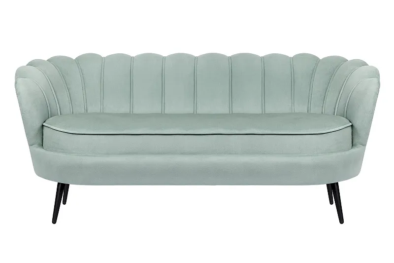 Диван ракушка для гостиниц Pearl Triple Green на черных ножках в Москве Диван ракушка для гостиниц Pearl Triple Green на черных ножках