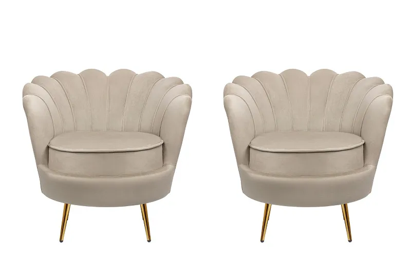 Комплект кресел ракушка Pearl Taupe в Москве Комплект кресел ракушка Pearl Taupe