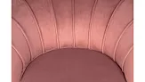 Низкое кресло ракушка Pearl Pink V3 на черных ножках №5