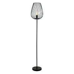 стильные 49474 Торшер NEWTOWN, 1x60W (E27), ?275, L235, H1595, сталь, черный