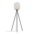 44104 Торшер BELGRAVE, 1x60W(E27), сталь, черный, бумага, белый №4