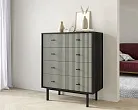 Комод на восемь ящиков "Эмерсон (Emerson)" арт EM20/gray/L №2