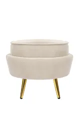 Пуф Pearl Adorn Beige в интерьере