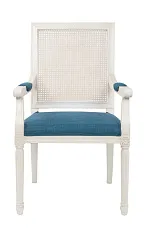 красивый Мягкий стул с подлокотниками Wilton White