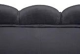 Диван ракушка для гостиниц Pearl Triple Black на черных ножках №4 в Москве