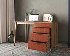 Стол рабочий "Лайн (Line)" одной тумбой R23/red №1