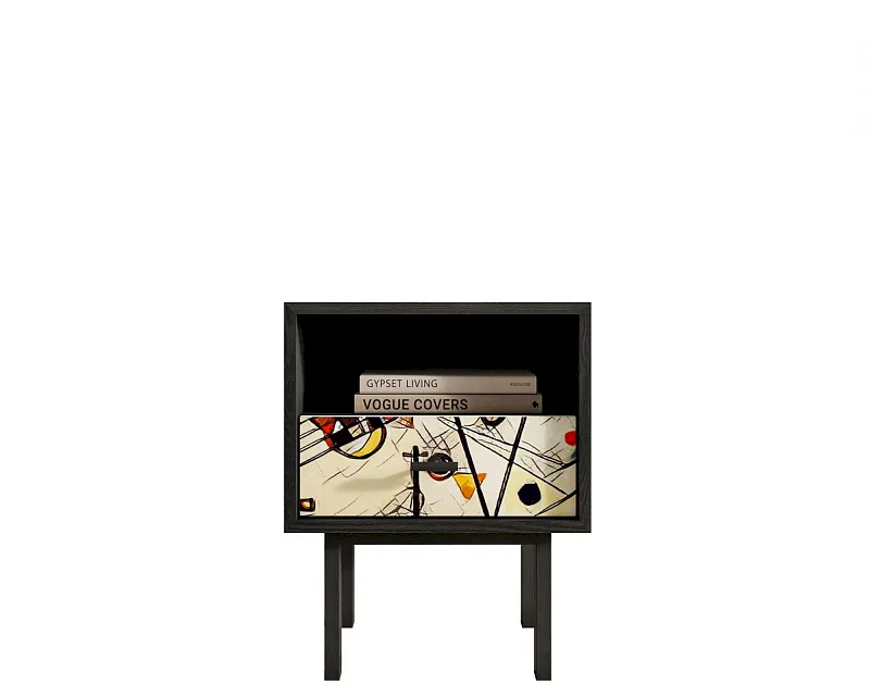 Тумбочка с нижним ящиком "Эмерсон (Emerson)" by Kandinsky арт EM17/Print_01 в Москве Тумбочка с нижним ящиком "Эмерсон (Emerson)" by Kandinsky арт EM17/Print_01
