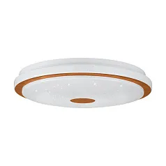 заказать 900598 Настенно-потолочный светильник LANCIANO 1, LED 24W, 1900lm, H75, ?400, сталь, дерево, белый, коричневый/пластик с эффектом кристаллов, белый, х