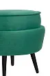 Пуф Pearl Adorn Green V2 на черных ножках №3