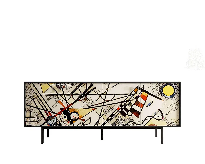 Комод с четыремя дверками "Эмерсон (Emerson)" by Kandinsky арт EM01/Print_01 в Москве Комод с четыремя дверками "Эмерсон (Emerson)" by Kandinsky арт EM01/Print_01