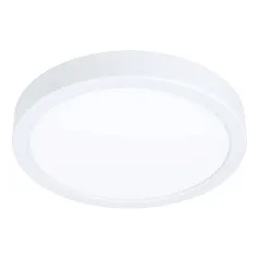 фото 901011 Светодиодный накладной светильник с датчиком движения FUEVA 5, 17W (LED), 3000K, 2000lm, ?210, сталь, белый/пластик, белый в интерьере