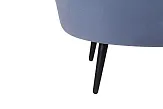 Диван ракушка Pearl Double Blue на черных ножках №6