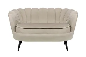 фото Дизайнерский диван Pearl Double Taupe на черных ножках