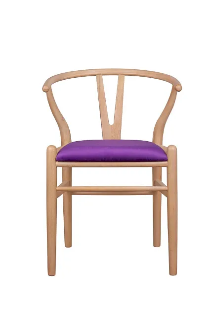 Стул ретро Wishbone Purple V2 в Москве Стул ретро Wishbone Purple V2