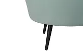Диван ракушка для гостиниц Pearl Triple Green на черных ножках №6 в Москве