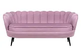 Диван ракушка Pearl Triple Pink на черных ножках №0 в Москве