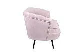 Дизайнерский диван Pearl Triple Pink на черных ножках №2