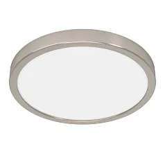 900585 Накладной светильник диммируемый FUEVA 5, 20,5W (LED), 3000K, ?285, сталь, матовый никель / пластик, белый на заказ в интернет-магазине
