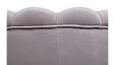 Низкое кресло ракушка Pearl Grey на черных ножках №4