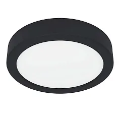 900581 Накладной светильник диммируемый FUEVA 5, 11W (LED), 3000K, ?160, сталь, черный / пластик, белый