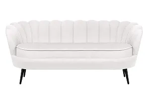 фото Диван ракушка Pearl Triple Beige на черных ножках в интерьере