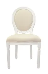 фото Дизайнерский обеденный стул модерн Volker Beige and White
