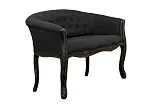Двухместный дизайнерский диван Kandy Double Black Old №1