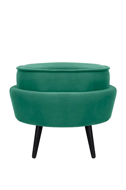 Пуф Pearl Adorn Green V2 на черных ножках в Москве Пуф Pearl Adorn Green V2 на черных ножках
