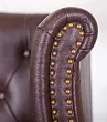 Каминное кожаное кресло Royal Brown №4