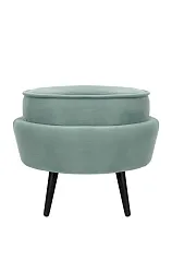 Пуф Pearl Adorn Green на черных ножках на заказ в интернет-магазине