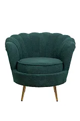 купить Низкое кресло ракушка Pearl зеленый Boucle в Москве