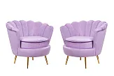Комплект кресел ракушка Pearl Purple №1