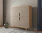 Большой комод с четырьмя дверками "Лайн (Line)" R19/beige №2