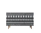 Комод "Бербер (Berber)" с двумя дверками и ящиками принт 19 арт BB17/Print_19 №2