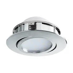 фото 95855 Светодиодный встраиваемый светильник PINEDA регулир. и диммир., 1х6W(LED), ?84, пластик, хром