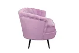 Диван ракушка Pearl Triple Pink на черных ножках №2