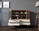 Буфет "Бруни (Bruni) с белыми фасадами" низкий арт BR34WH №1
