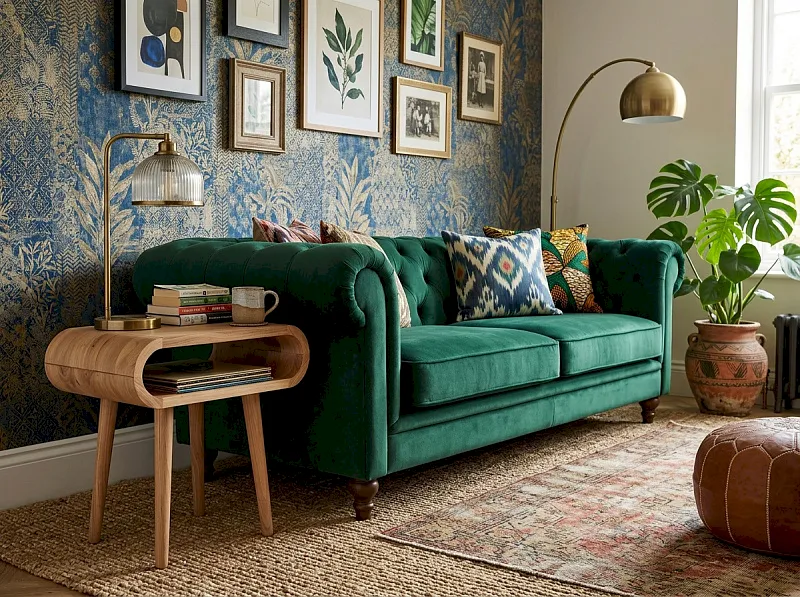 Малая тумба в Скандинавском стиле "Эллипс (Ellipse)" арт EL21, цвет - орех в Москве Малая тумба в Скандинавском стиле "Эллипс (Ellipse)" арт EL21, цвет - орех