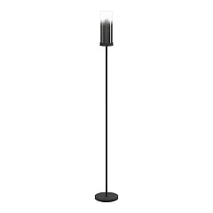 44004 Торшер TOOTHILL, 1х40W (E27), L1535, ?150, сталь черный / затемненное стекло, черный прозрачный на заказ в интернет-магазине